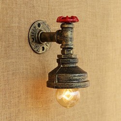 40W E26/E27 Country Retro Painting Feature for Bulb Included,Ambient Light Wall Sconces Wall Light