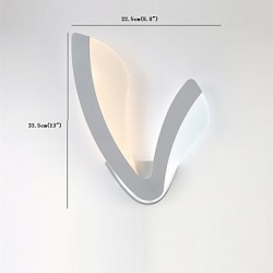 Modern 10W LED Wall Lights Simplicity Style Acrylic Lighting Living Room Hallway Bedroom Hotel rooms Bedside Lamp