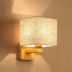 Minimalist Solid Wood Table Lamp Bedside Desk Lamp