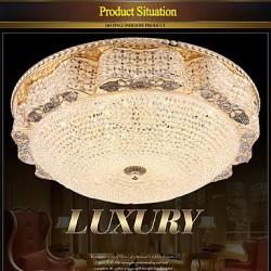 Modern Luxury 60W LED Crystal Ceiling mounted Light Bedroom LED Absorb Dome Light Diameter 50CM