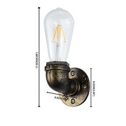 4 E27 Rustic/Lodge Traditional/Classic Antique Brass Feature for LED Bulb Included,Ambient Light Wall Sconces Wall Light