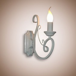 E12/E14 Candle Lamp Bedside Lamp Wall Lamp Iron Corridor Creative Pastoral Mirror Lamp