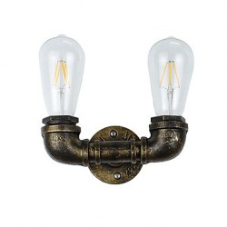 8 E27 Rustic/Lodge Traditional/Classic Antique Brass Feature for LED Bulb Included,Ambient Light LED Wall Lights Wall Light