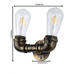 8 E27 Rustic/Lodge Traditional/Classic Antique Brass Feature for LED Bulb Included,Ambient Light LED Wall Lights Wall Light