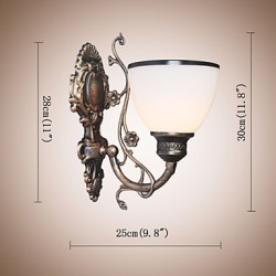 Simple American Wall Lamp Bedside Lamp Living Room Decorative Lamp Wrought Iron European Style Creative Wall Lamp