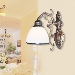 Simple American Wall Lamp Bedside Lamp Living Room Decorative Lamp Wrought Iron European Style Creative Wall Lamp