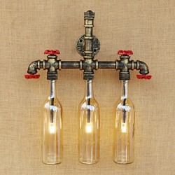 9 G4 LED Vintage Country Antique Bronze Feature Ambient Light Wall Sconces Wall Light