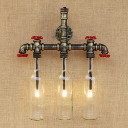 9 G4 LED Vintage Country Antique Bronze Feature Ambient Light Wall Sconces Wall Light