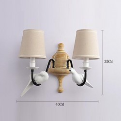 2*60 E14 E12 Rustic/Lodge Simple Vintage Painting FeatureAmbient Light Wall Sconces Wall Light