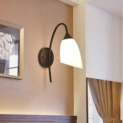 Black American Simple Bedroom Lamp Fishing Bedside Wall Lamp