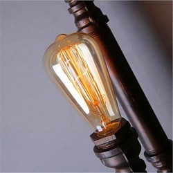 American Retro Loft Industrial Water Aisle Stairs Creative Personality Restaurant Bar Single Head Iron Wall Lamp