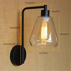 40W E26/E27 Rustic/Lodge Country Black Oxide Finish Feature for LED Swing Arm Bulb Included,Ambient LightWall