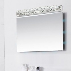 26.8Inch Long High Quality 18W LED Mirror Lamp Bathroom Lights 100-240V Metal and Crystal Wall Light