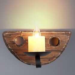 60 E12/E14 Rustic/Lodge Painting Feature for Mini Style ,Ambient Light Wall Sconces Wall Light