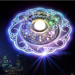 20*12CM Crystal Ceiling Lamp Spotlight LED SMD 3W Creative Lamp Tube Light Colorful Color Dome Light