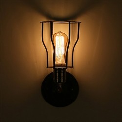 Max 60W Retro Industrial Style Country Metal Wall Lights Restaurant Cafe Mini Wall Sconces