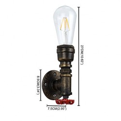 4 E27 Rustic/Lodge Traditional/Classic Antique Brass Feature for LED Bulb Included,Ambient Light Wall Sconces Wall Light