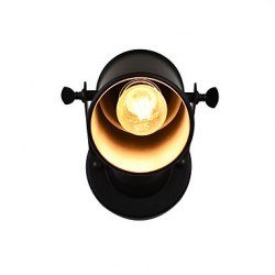 4W E27 Led Light Painted Steel Wall Lamp Dumb Black American Coffee Decoration Retro Wall Light Lightsaber Lamp On Wall