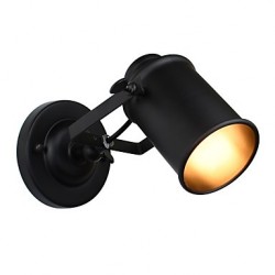 4W E27 Led Light Painted Steel Wall Lamp Dumb Black American Coffee Decoration Retro Wall Light Lightsaber Lamp On Wall