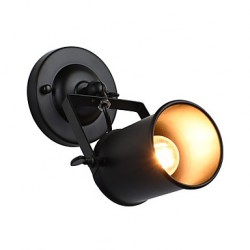 4W E27 Led Light Painted Steel Wall Lamp Dumb Black American Coffee Decoration Retro Wall Light Lightsaber Lamp On Wall