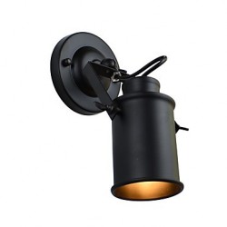 4W E27 Led Light Painted Steel Wall Lamp Dumb Black American Coffee Decoration Retro Wall Light Lightsaber Lamp On Wall