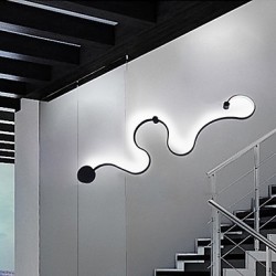 LED Wall Sconces Modern /Contemporary Painting Feature Aluminium Wall Light for Bed Room Stair Living Room Lamp