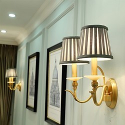 E12/E14 Simple Country Traditional/Classic Brass Feature for Mini Style Bulb IncludedUplight Wall Sconces Wall Light PP