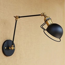 40W E26/E27 Vintage Country Painting Feature for Mini Style Swing Arm Eye ProtectionAmbient Light Swing Arm LightsWall