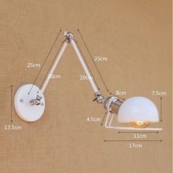 40W E26/E27 Vintage Country Painting Feature for Mini Style Swing Arm Eye ProtectionAmbient Light Swing Arm LightsWall