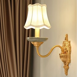 E12/E14 Simple Country Traditional/Classic Brass Feature for Mini Style Bulb Included,Uplight Wall Sconces Wall Light