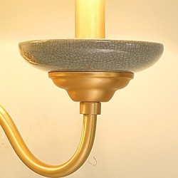 E12/E14 Simple Country Traditional/Classic Brass Feature for Mini Style Bulb Included,Uplight Wall Sconces Wall Light