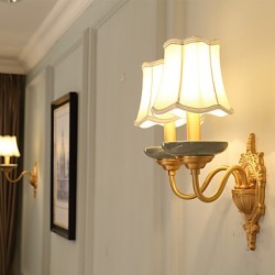 E12/E14 Simple Country Traditional/Classic Brass Feature for Mini Style Bulb IncludedUplight Wall Sconces Wall Light Pu