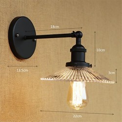 40W E26/E27 Country Retro Painting Feature for Mini Style Bulb Included Eye Protection Ambient Light Wall Sconces