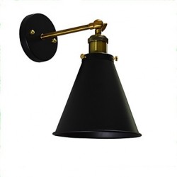 4W E27 Led Light Buzz Paint Single Wall Iron Wall Lamp Dumb Black Lightsaber Lamp On Wall