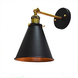 4W E27 Led Light Buzz Paint Single Wall Iron Wall Lamp Dumb Black Lightsaber Lamp On Wall