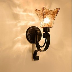 E26/E27 Wall Lamp Simple Living Room Light Iron Decorative Bedroom Bedside Lamp Corridor Lamp