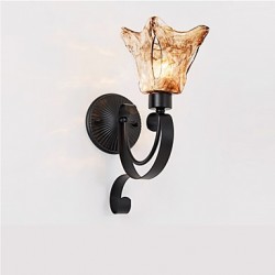 E26/E27 Wall Lamp Simple Living Room Light Iron Decorative Bedroom Bedside Lamp Corridor Lamp