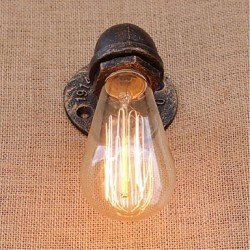 40W E27 BG804 Nostalgia Simple Water Pipe Decorative Small Wall Lamp Wall Light