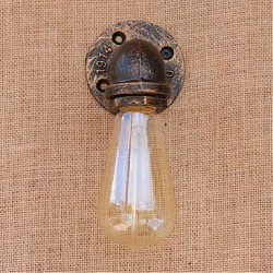 40W E27 BG804 Nostalgia Simple Water Pipe Decorative Small Wall Lamp Wall Light