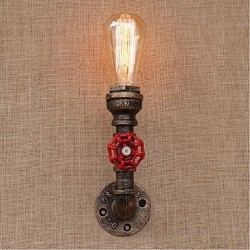 40W E27 BG813 Nostalgia Simple Water Pipe Decorative Small Wall Lamp Wall Light