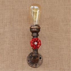 40W E27 BG813 Nostalgia Simple Water Pipe Decorative Small Wall Lamp Wall Light