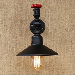 40W E27 Rustic/Lodge Painting Feature for Bulb IncludedAmbient Light Wall Sconces Wall Light Black