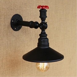 40W E27 Rustic/Lodge Painting Feature for Bulb IncludedAmbient Light Wall Sconces Wall Light Black