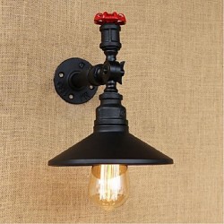 40W E27 Rustic/Lodge Painting Feature for Bulb IncludedAmbient Light Wall Sconces Wall Light Black