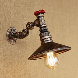 40W E27 Country Retro Painting Feature for Mini Style Bulb IncludedRotatable Light Swing Arm Lights Wall Light