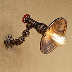 40W E27 Country Retro Painting Feature for Mini Style Bulb IncludedRotatable Light Swing Arm Lights Wall Light