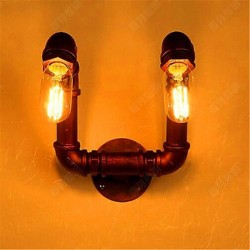 American Bar Xiang Bedroom Aisle Water Pipe Wall Lamp Retro Industrial Iron Wall Lamp