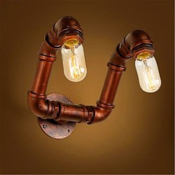 American Bar Xiang Bedroom Aisle Water Pipe Wall Lamp Retro Industrial Iron Wall Lamp