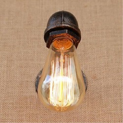 40W E27 BG808 Nostalgia Simple Water Pipe Decorative Small Wall Lamp Wall Light