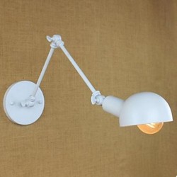 White Double Festival Wall Lamp Wrought Iron Long Arm